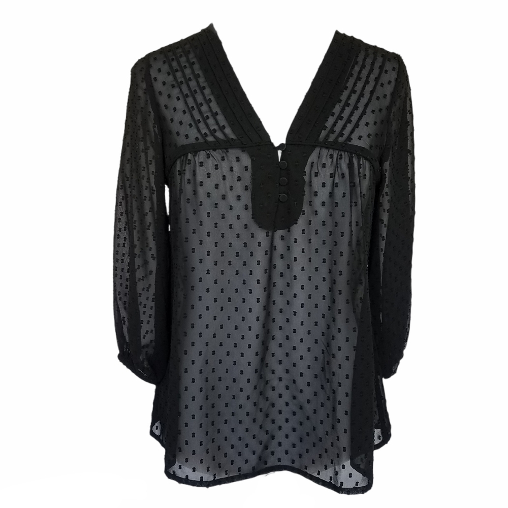 Black Swiss Dot Top